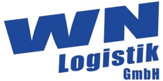 Blaues Logo mit den Buchstaben "WN" und dem Text "Logistik GmbH" darunter.